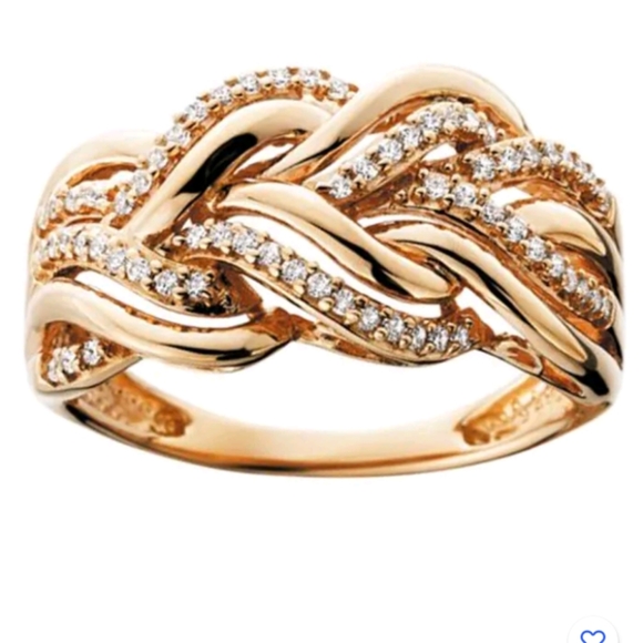 Jewelry - New gold cz statement Ring